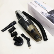 Потужний бездротовий пилосос автомобільний для сухого та вологого прибирання в машині та будинку +5 насадок. Зображення №9