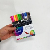 Професійний набір 24 ​​шт двосторонніх маркерів лінер+пензель з м'якою головкою на водній основі. Зображення №5