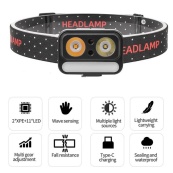 Ліхтар налобний 2069-XPG+XPG+5SMD Motion sensor. Зображення №3