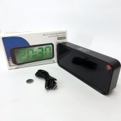 Годинник настільний DT-6508 з будильником та USB зарядкою із зеленим підсвічуванням, лід годинник настільний. Зображення №2