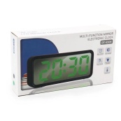 Годинник настільний DT-6508 з будильником та USB зарядкою із зеленим підсвічуванням, лід годинник настільний. Зображення №6