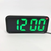 Годинник настільний DT-6508 з будильником та USB зарядкою із зеленим підсвічуванням, лід годинник настільний. Зображення №9