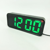 Годинник настільний DT-6508 з будильником та USB зарядкою із зеленим підсвічуванням, лід годинник настільний. Зображення №10