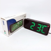 Годинник настільний DT-6508 з будильником та USB зарядкою із зеленим підсвічуванням, лід годинник настільний. Зображення №12