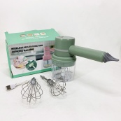 Ручний бездротовий міксер-подрібнювач 2 в 1. Колір: зелений. Зображення №4