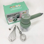 Ручний бездротовий міксер-подрібнювач 2 в 1. Колір: зелений. Зображення №5