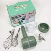 Ручний бездротовий міксер-подрібнювач 2 в 1. Колір: зелений. Зображення №6