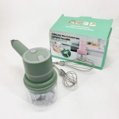 Ручний бездротовий міксер-подрібнювач 2 в 1. Колір: зелений. Зображення №7