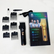 Акумуляторна машинка для стрижки волосся VGR V-280 з дисплеєм та насадками якісна. Колір: чорний. Зображення №2