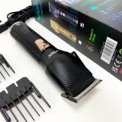 Акумуляторна машинка для стрижки волосся VGR V-280 з дисплеєм та насадками якісна. Колір: чорний. Зображення №4