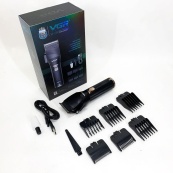 Акумуляторна машинка для стрижки волосся VGR V-280 з дисплеєм та насадками якісна. Колір: чорний. Зображення №6