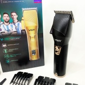 Акумуляторна машинка для стрижки волосся VGR V-280 з дисплеєм та насадками якісна. Колір: чорний. Зображення №12