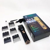 Акумуляторна машинка для стрижки волосся VGR V-280 з дисплеєм та насадками якісна. Колір: чорний. Зображення №14