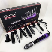 Фен - щітка стайлер Gemei GM-4835 багатофункціональний набір з насадками для волосся 10 в 1. Колір: фіолет. Зображення №3 Фен - щітка стайлер Gemei GM-4835 багатофункціональний набір з насадками для волосся 10 в 1. Колір: фіолет. Зображення №3