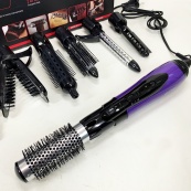 Фен - щітка стайлер Gemei GM-4835 багатофункціональний набір з насадками для волосся 10 в 1. Колір: фіолет. Зображення №5 Фен - щітка стайлер Gemei GM-4835 багатофункціональний набір з насадками для волосся 10 в 1. Колір: фіолет. Зображення №5