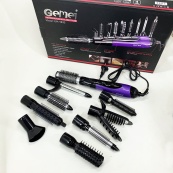 Фен - щітка стайлер Gemei GM-4835 багатофункціональний набір з насадками для волосся 10 в 1. Колір: фіолет. Зображення №9 Фен - щітка стайлер Gemei GM-4835 багатофункціональний набір з насадками для волосся 10 в 1. Колір: фіолет. Зображення №9
