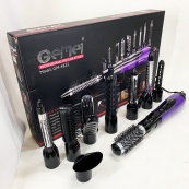 Фен - щітка стайлер Gemei GM-4835 багатофункціональний набір з насадками для волосся 10 в 1. Колір: фіолет. Зображення №11 Фен - щітка стайлер Gemei GM-4835 багатофункціональний набір з насадками для волосся 10 в 1. Колір: фіолет. Зображення №11