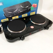 Настільна плита електрична Sea Breeze SB-064 2000 Вт, переносна настільна електроплита. Колір: чорний. Зображення №3