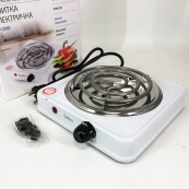 Плита електрична Suntera SP-1910, Міні електроплита, Потужна настільна електроплита. Колір: білий. Зображення №5