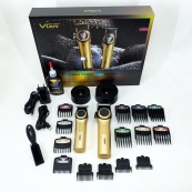 Набір VGR 2 в 1 V-001 V-977 GOLD, акумуляторна машинка для стрижки та триммер. Колір: золотий. Зображення №4