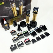 Набір VGR 2 в 1 V-001 V-977 GOLD, акумуляторна машинка для стрижки та триммер. Колір: золотий. Зображення №5