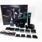 Набір VGR 2 в 1 V-001 V-977 BLACK, акумуляторна машинка для стрижки та триммер. Колір: чорний. Зображення №6