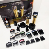 Набір VGR 2 в 1 V-001 V-977 GOLD, акумуляторна машинка для стрижки та триммер. Колір: золотий. Зображення №8