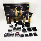 Набір VGR 2 в 1 V-001 V-977 GOLD, акумуляторна машинка для стрижки та триммер. Колір: золотий. Зображення №9