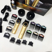 Набір VGR 2 в 1 V-001 V-977 GOLD, акумуляторна машинка для стрижки та триммер. Колір: золотий. Зображення №15
