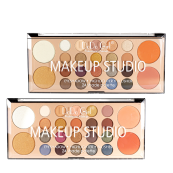 Палітра тіней для повік DoDo Gir Make Up Studio на 20 відтінків з хайлатером и рум'янами (D4141), В. Зображення №4