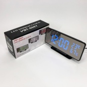 Годинник настільний дзеркальний VST-888Y-5 USB з синім циферблатом, Настільний годинник з підсвічуванням. Зображення №10