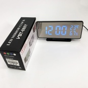 Годинник настільний дзеркальний VST-888Y-5 USB з синім циферблатом, Настільний годинник з підсвічуванням. Зображення №11