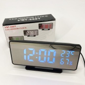 Годинник настільний дзеркальний VST-888Y-5 USB з синім циферблатом, Настільний годинник з підсвічуванням. Зображення №13