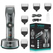 Професійна бездротова машинка для стрижки волосся та бороди VGR V-256, бездротова електробритва. Зображення №5 Професійна бездротова машинка для стрижки волосся та бороди VGR V-256, бездротова електробритва. Зображення №5