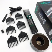 Професійна бездротова машинка для стрижки волосся та бороди VGR V-256, бездротова електробритва. Зображення №16 Професійна бездротова машинка для стрижки волосся та бороди VGR V-256, бездротова електробритва. Зображення №16