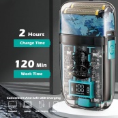 Акумуляторна чоловіча електробритва VGR V-352 для гоління бороди та вусів шейвер для ідеальної гладкості. Зображення №7 Акумуляторна чоловіча електробритва VGR V-352 для гоління бороди та вусів шейвер для ідеальної гладкості. Зображення №7