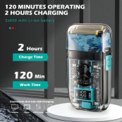 Акумуляторна чоловіча електробритва VGR V-352 для гоління бороди та вусів шейвер для ідеальної гладкості. Зображення №9 Акумуляторна чоловіча електробритва VGR V-352 для гоління бороди та вусів шейвер для ідеальної гладкості. Зображення №9