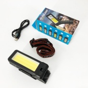 Фонарь WORKLIGHT 2 в 1 5305-COB(WHITE+YELLOW), Мощный фонарь для рыбалки, Мощный фонарь на голову. Изображение №18
