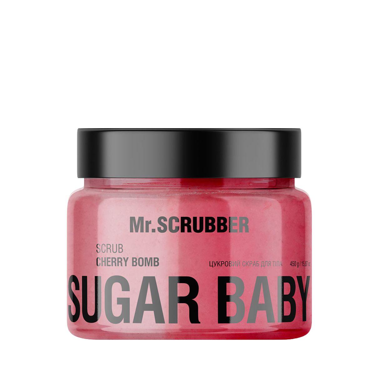 Скраб для тіла цукровий Mr. Scrubber Sugar Baby Cherry Bomb парфумований, 450 г Скраб для тіла цукровий Mr. Scrubber Sugar Baby Cherry Bomb парфумований, 450 г