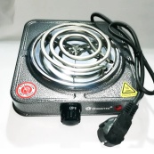 Електроплита спіральна настільна плита Domotec MS-5801 1000 Вт, Переносна компактна електроплита. Зображення №6