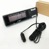 Годинник-термометр VST-7065 зовнішній і внутрішній датчик, Домашня метеостанція з гігрометром, Цифровий годинник. Зображення №8