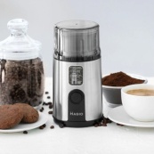 Кавомолка MAGIO MG-201 200 Вт, машинка для помелу кави, кавомолка міні, електрична кавомолка для турки. Зображення №4