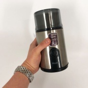 Кавомолка MAGIO MG-201 200 Вт, машинка для помелу кави, кавомолка міні, електрична кавомолка для турки. Зображення №5