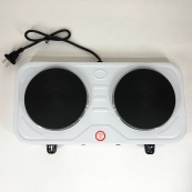 Плита электрическая Suntera DP-1925 2000 Вт, электроплита двухконфорочная настольная. Цвет: белый. Изображение №3