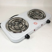 Плита электрическая Suntera DP-1915 2000 Вт, мощная настольная электроплита, плита бытовая. Цвет: белый. Изображение №6