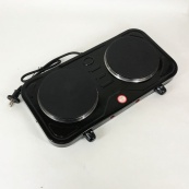 Плита електрична Suntera DP-1925, подвійна електроплита, потужна настільна електроплита. Колір: чорний. Зображення №5