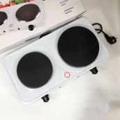 Плитка електрична Suntera DP-1935W, 2500W, 2 конфорки різного діаметру, 2 конфорки. Колір: білий. Зображення №2