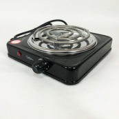 Плита електрична Suntera SP-1910, електроплита 1000 w, електроплита 1 комфорка. Колір: чорний. Зображення №3