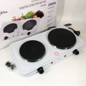 Плитка електрична Suntera DP-1935W, 2500W, 2 конфорки різного діаметру, 2 конфорки. Колір: білий. Зображення №3