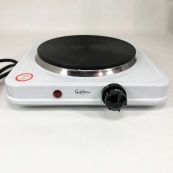 Плита електрична Suntera SP-1930, електроплита 1 комфорка, електроплита кухонная. Колір: білий. Зображення №3